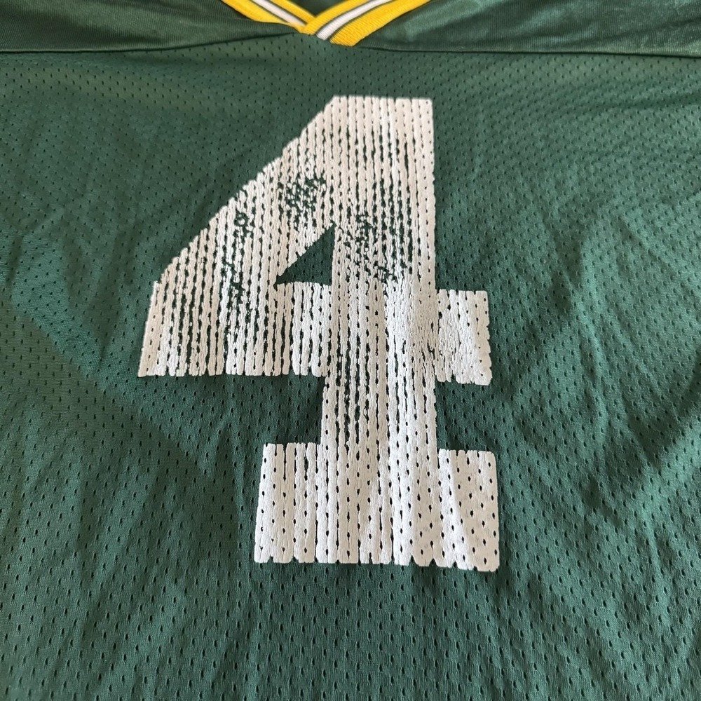 Green Bay Packers Brett Favre‎ Vintage 90s Champion Jersey Size 48 Made In USA - Picture 2 of 9